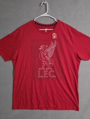 NWT Liverpool FC You'll Never Walk Alone Forever Red Liver Bird T Shirt Size 3XL